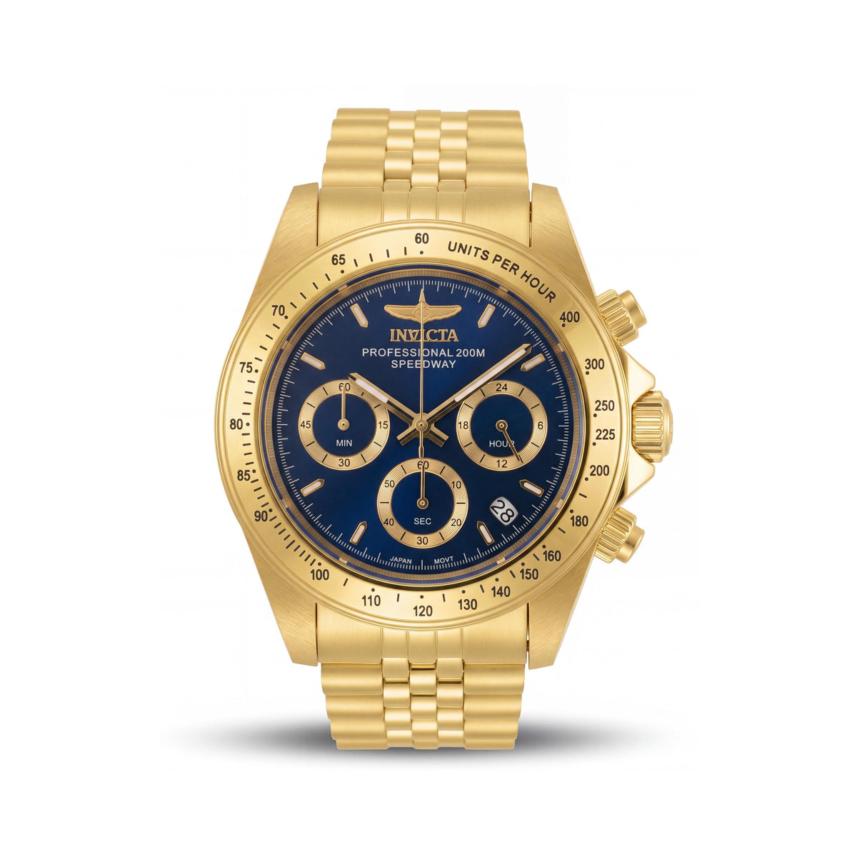 Invicta Speedway 30999 Unisex Gold Chronograph Watch, 39mm, Photo 1
