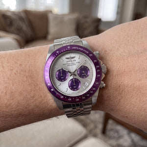 Invicta Speedway 36735 Unisex Watch — side view, Stainless Steel case 39mm