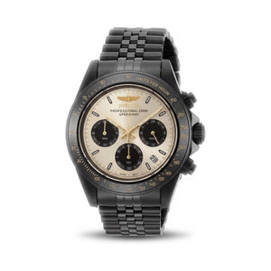 Invicta Speedway 36738 Black Stainless Steel Unisex Watch, 39mm