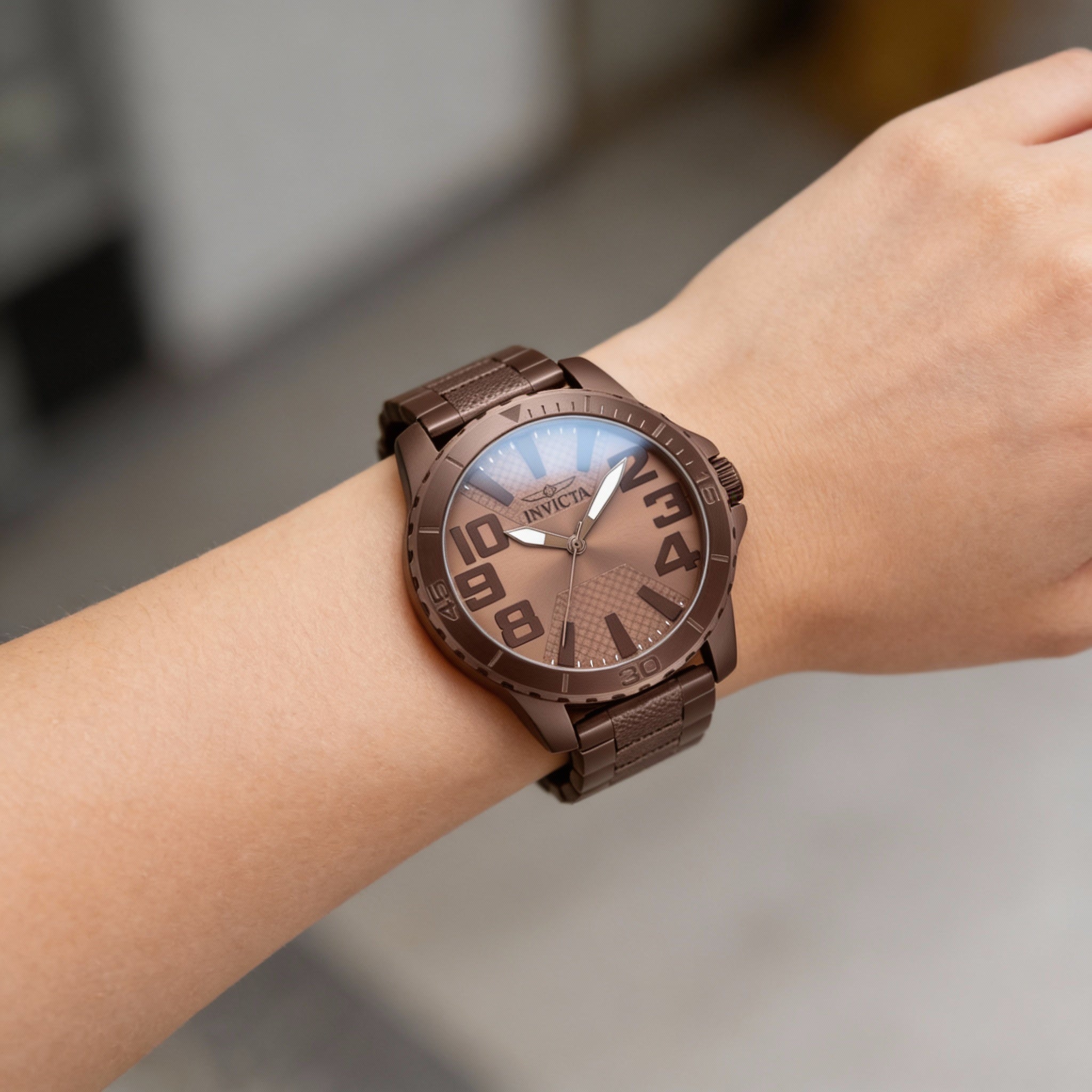 Invicta Speedway 46303 Women's Chronograph Watch, Brown Dial 48mm, Photo 3