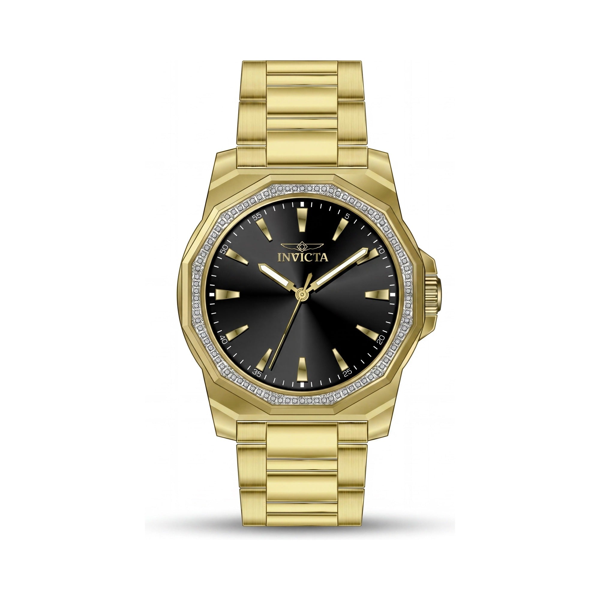Invicta Speedway 49107 Reloj unisex, esfera negra de acero inoxidable de 42 mm, Photo 1