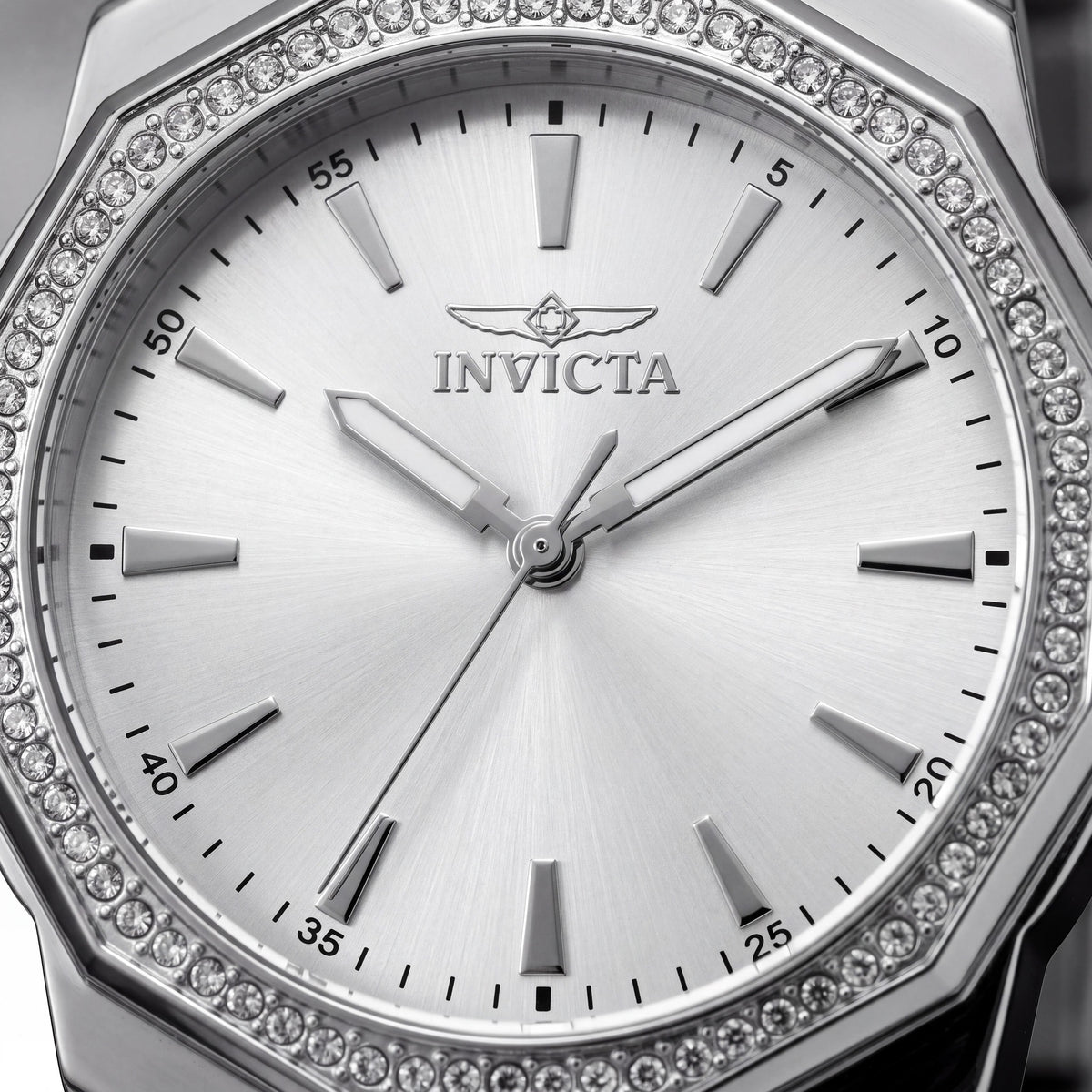 Reloj Invicta Speedway 49110 de cuarzo para mujer, brazalete de acero inoxidable plateado de 34 mm, Photo 2