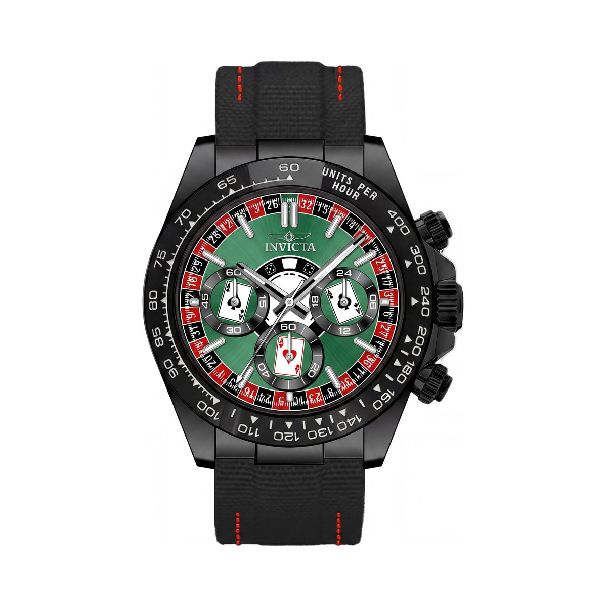 Invicta Speedway 50517 Unisex Black Watch, 40mm, Photo 1