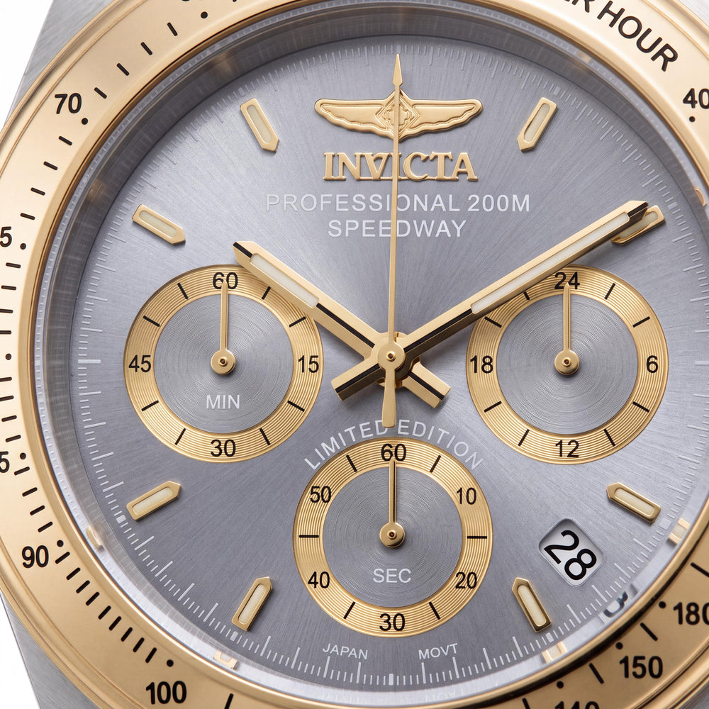 Invicta Speedway ILE9212A Unisex Watch — front view, Quartz movement 39mm