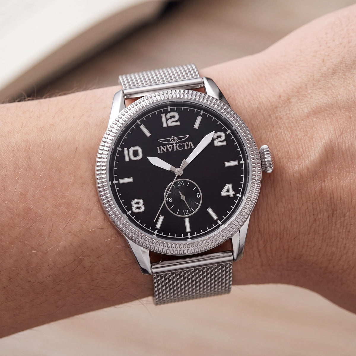 Reloj cronógrafo unisex Invicta VH60 plateado, 44 mm, Photo 3