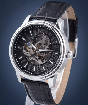 Invicta Vintage Skeleton 22577 Men Watch — side view, Stainless Steel case 45mm