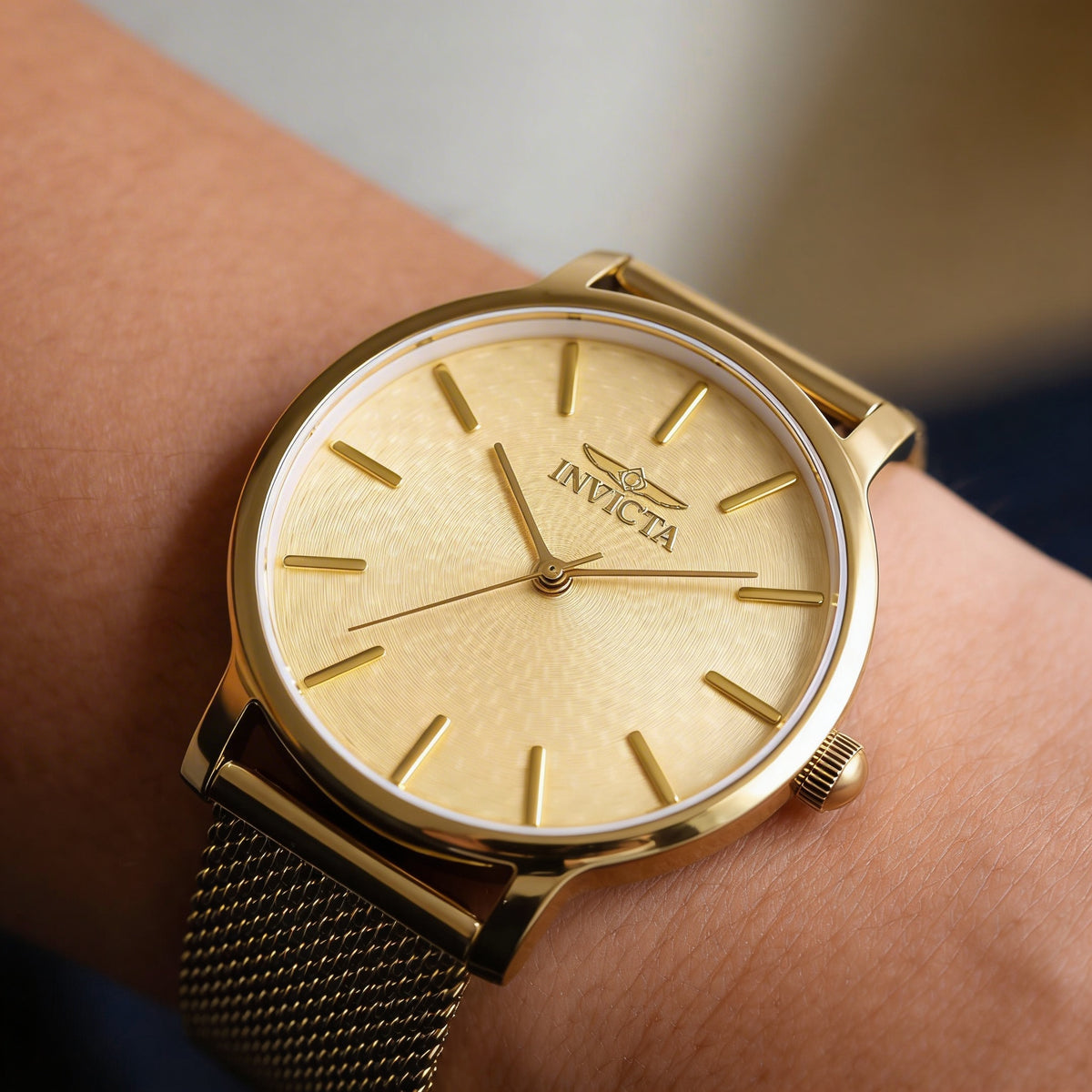 Reloj Invicta Wildflower 48973 unisex color dorado, 38 mm, Photo 3
