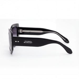 Isabel Marant 0156/S Rectangle Sunglasses Women — side view, Non-Polarized Black lens