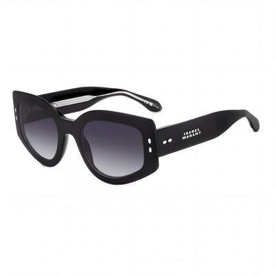 Isabel Marant Black Rectangle Sunglasses for Women, Grey lens