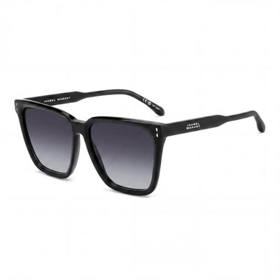 Isabel Marant Black Square Sunglasses for Women, Clear lens