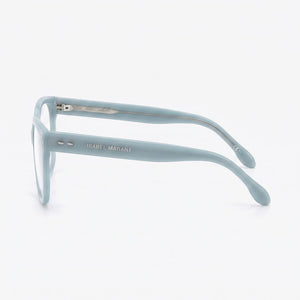 Isabel Marant Rectangle Eyeglasses Unisex — side view, Blue Acetate temples