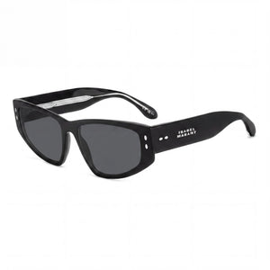Isabel Marant Casual Black Cat Eye Sunglasses for Women, Grey lens