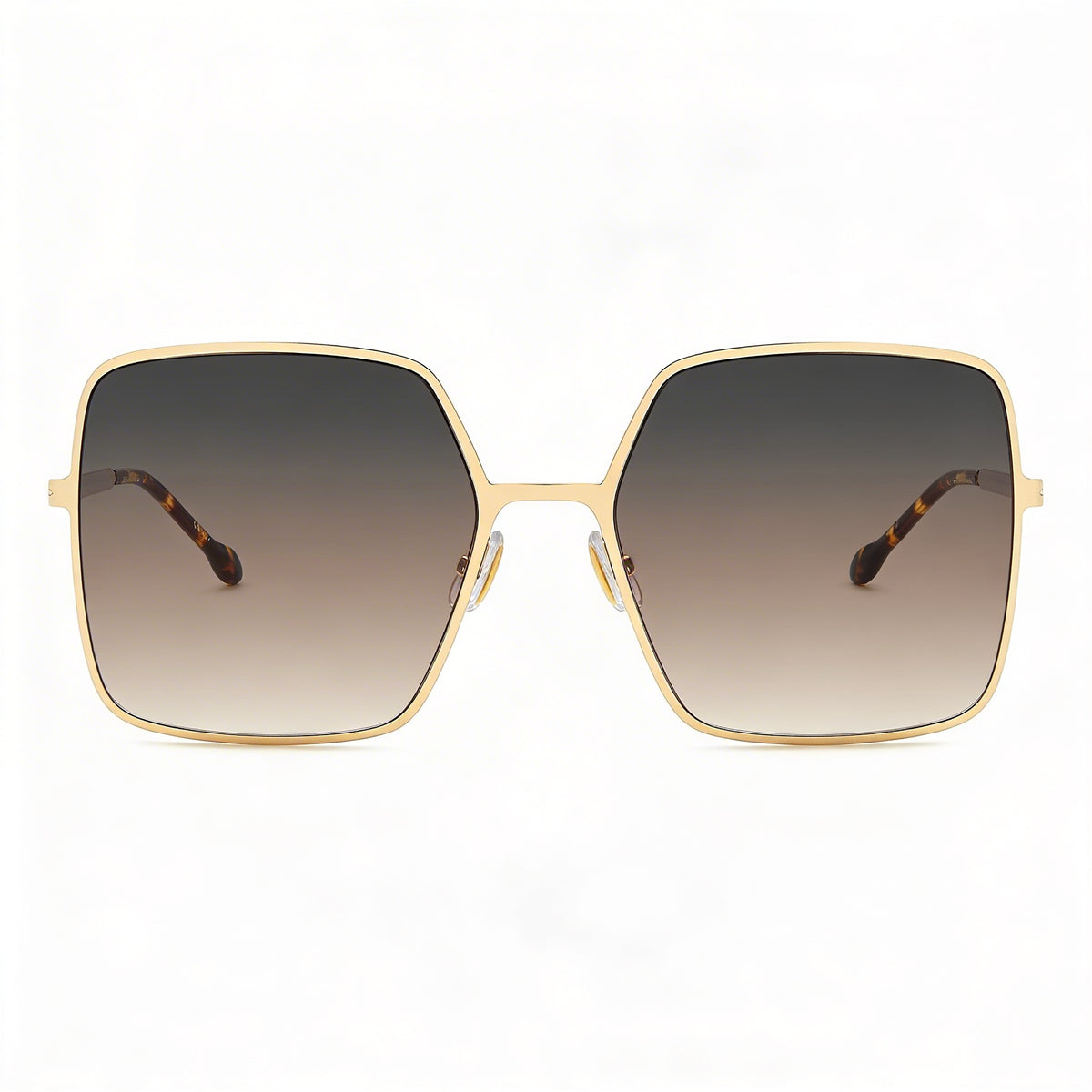 Isabel Marant Casual Gold Brown Square Sunglasses for Women, 58mm, Photo 2