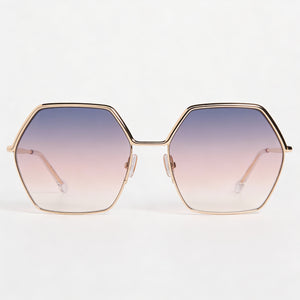 Isabel Marant Square Sunglasses for Women — front view, Stainless Steel frame