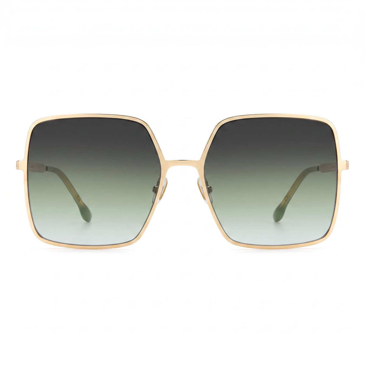 Isabel Marant Gold Green Square Sunglasses for Women, 58mm, Photo 2