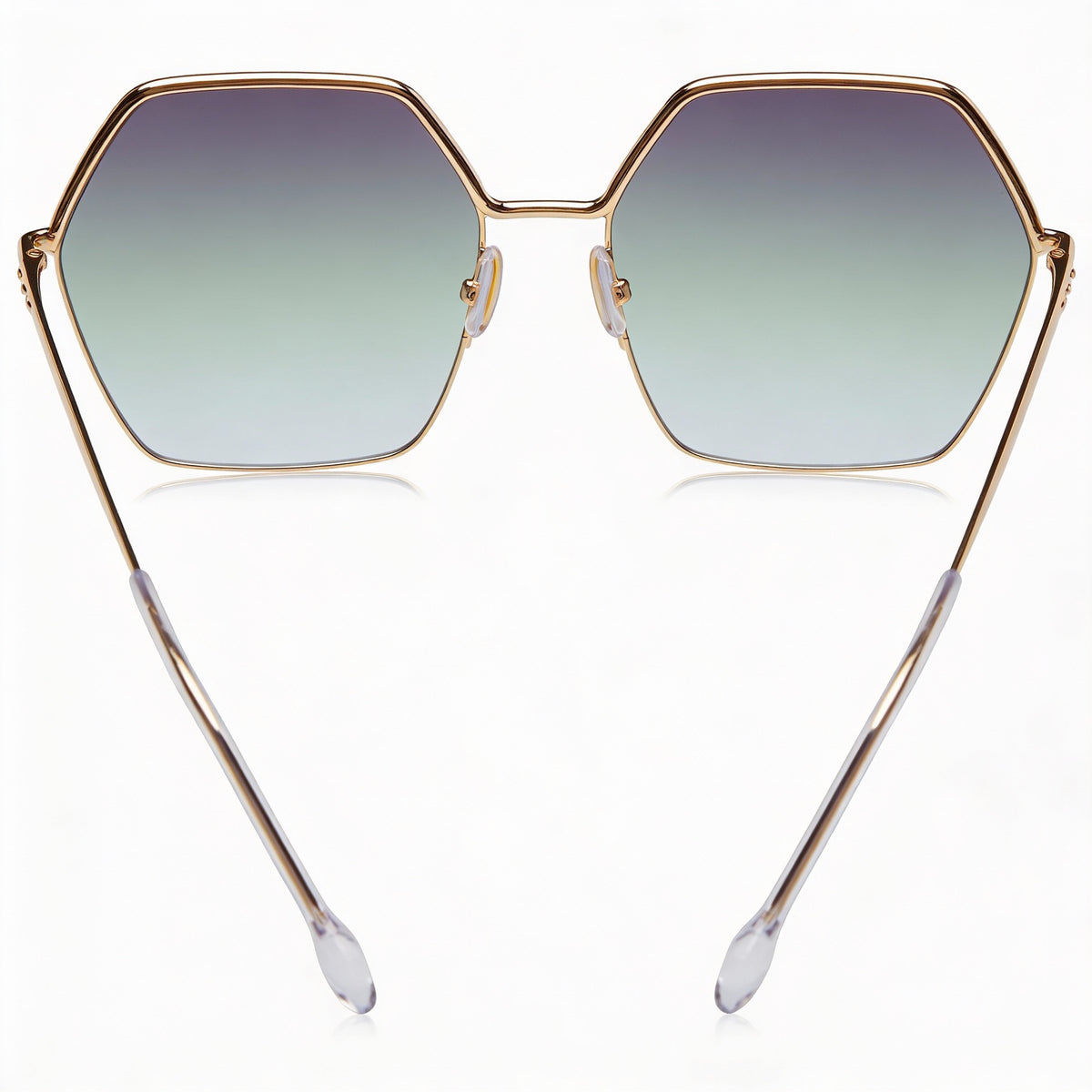 Isabel Marant Gafas de Sol Cuadradas de Mujer en Oro Rosado y Gris, 59mm, Photo 3