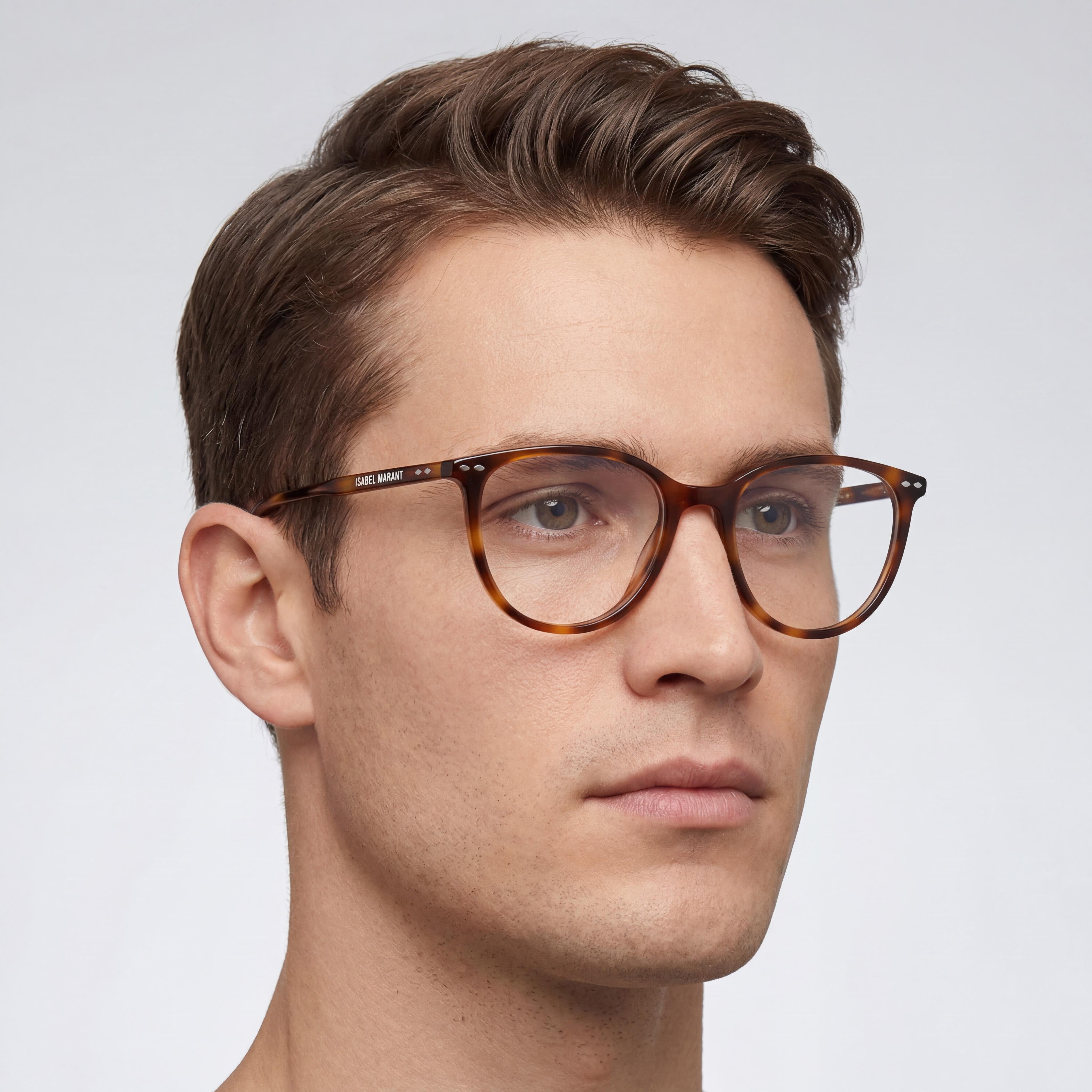 Isabel Marant IM 0023 Havana Oval Eyeglasses Unisex, Acetate 51mm, Photo 4