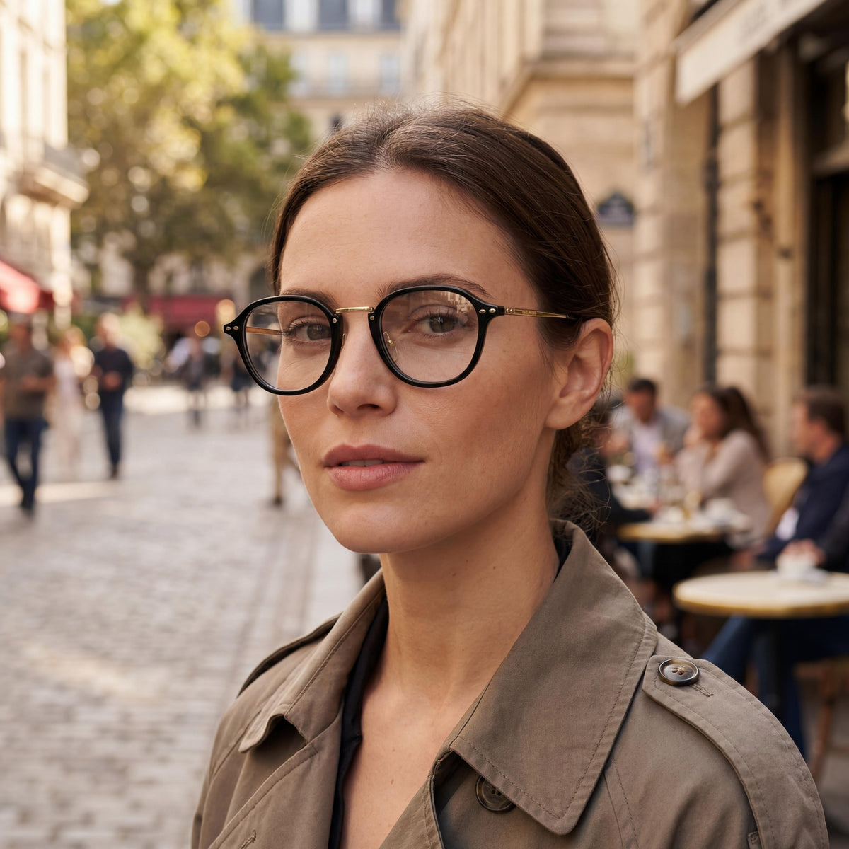Isabel Marant Im 0034 Black Gold Rectangle Eyeglasses for Women, 49mm, Photo 4