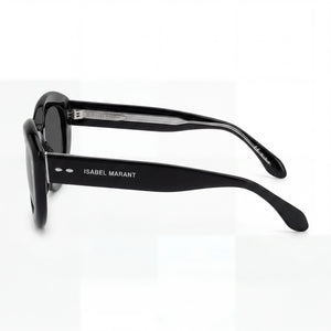 Isabel Marant Im 0105/g/s Oval Sunglasses Women — side view, Non-Polarized Black lens