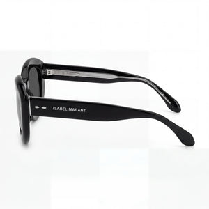 Isabel Marant Im 0105/g/s Round Sunglasses Women — side view, Non-Polarized Black lens