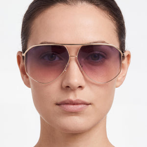 Isabel Marant IM 0117/S Aviator Sunglasses for Women — interior view, Non-Polarized lens detail