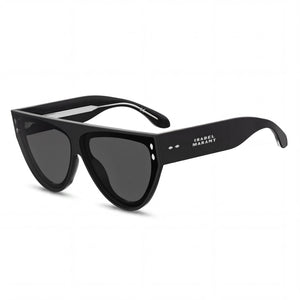 Isabel Marant IM 0171/G/S Black Square Sunglasses for Women, Black lens