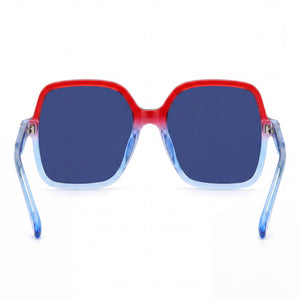 Isabel Marant Im0077gs Square Sunglasses Women — side view, Non-Polarized Red Shaded Blue lens