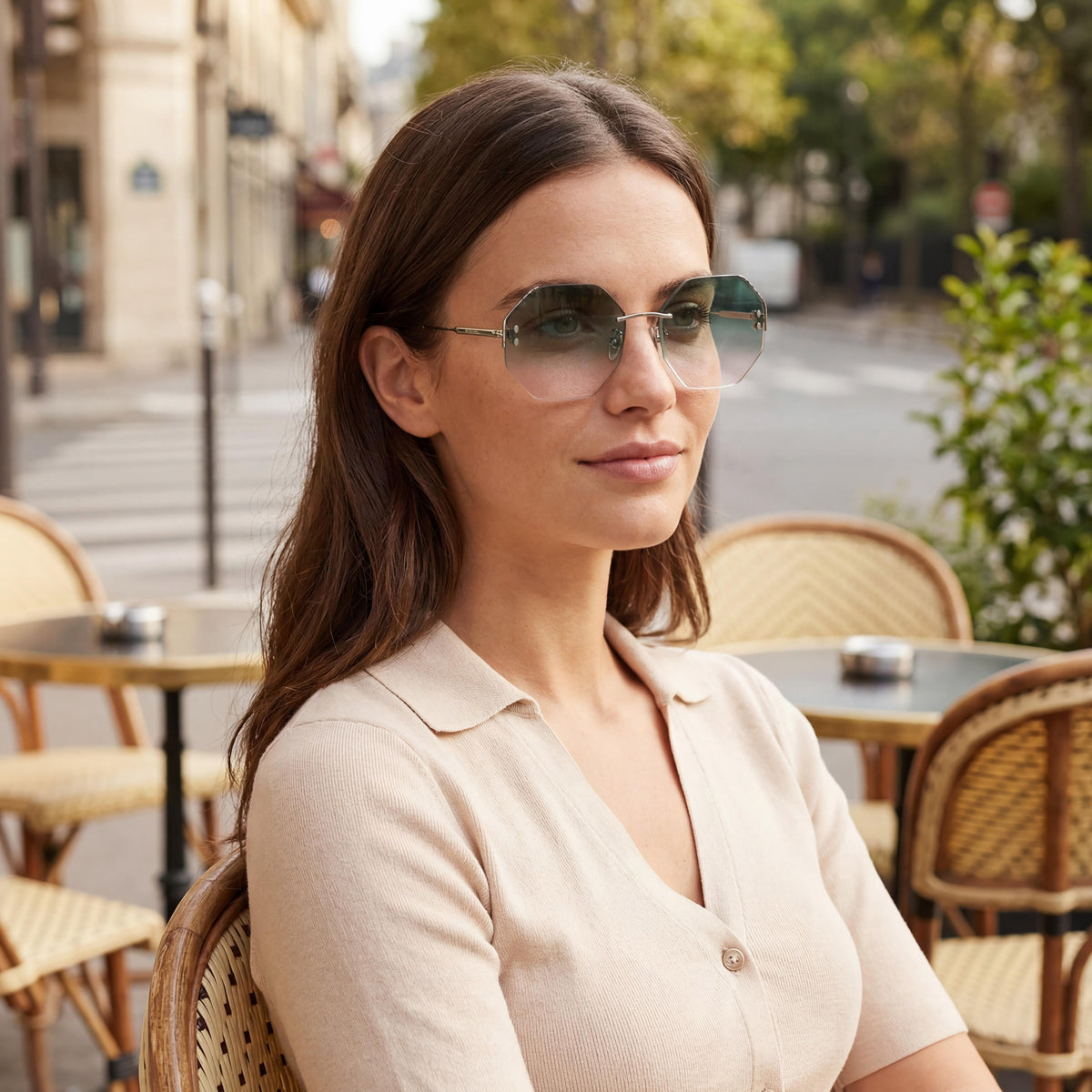 Isabel Marant Im0080s Ruthenium Round Sunglasses for Women, 60mm, Photo 5