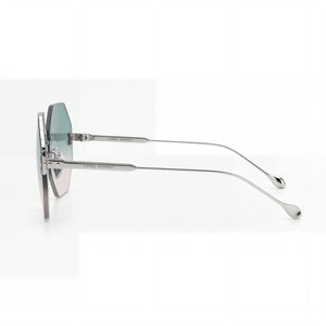 Isabel Marant Im0080s Round Sunglasses Women — side view, Non-Polarized Green-Pink Gradient lens