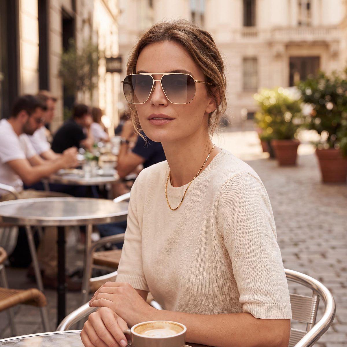 Isabel Marant Im0101s Golden Brown Aviator Sunglasses Unisex, 61mm, Photo 4