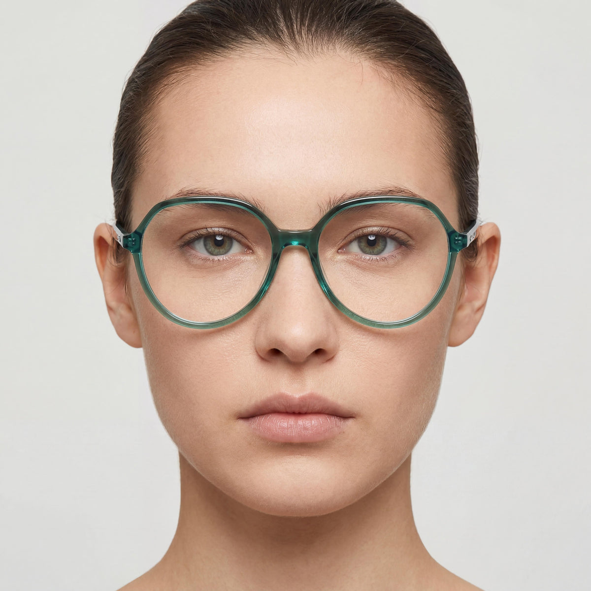 Isabel Marant Modern Green Round Eyeglasses Unisex, Acetate 54mm, Photo 4