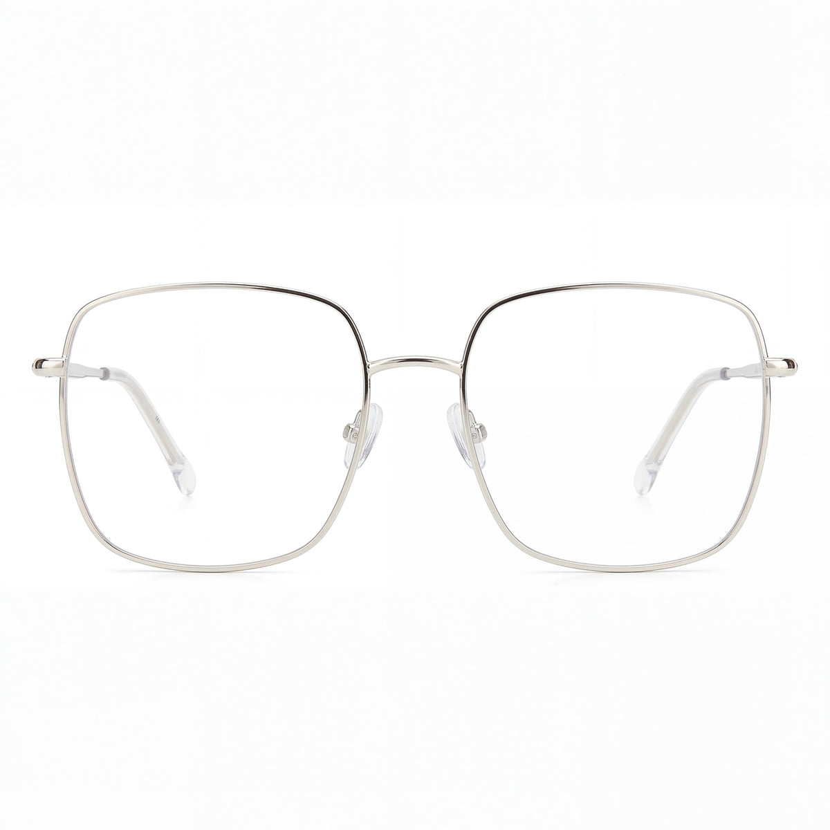 Isabel Marant Modern Silver Rectangle Eyeglasses Unisex, 55mm, Photo 2