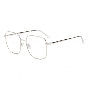 Isabel Marant Modern Silver Rectangle Eyeglasses for Unisex, Polycarbonate frame