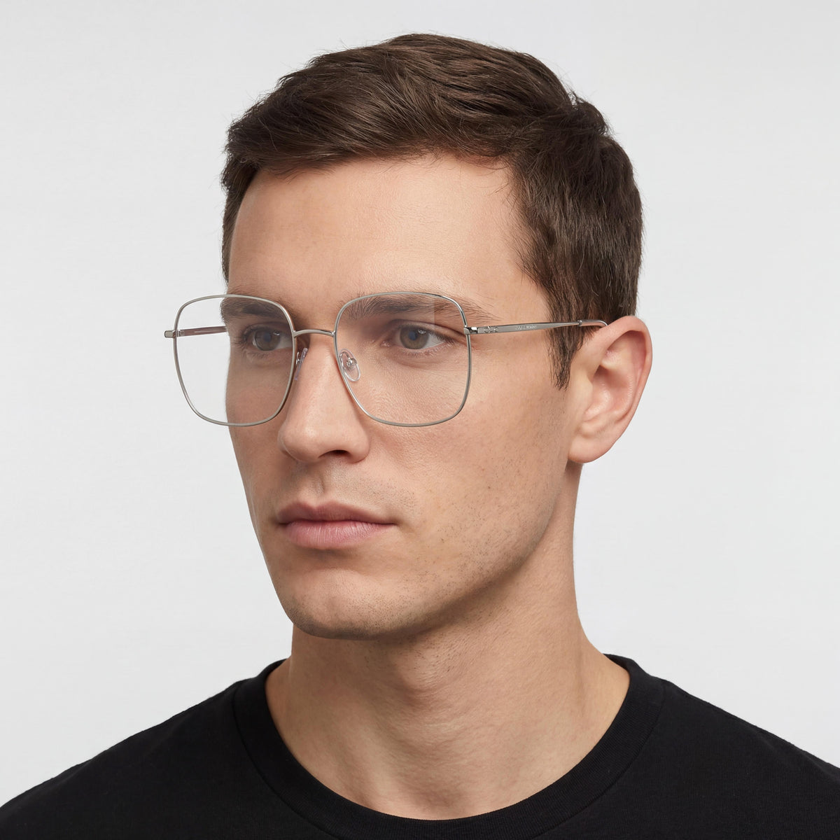 Isabel Marant Modern Silver Rectangle Eyeglasses Unisex, 55mm, Photo 5