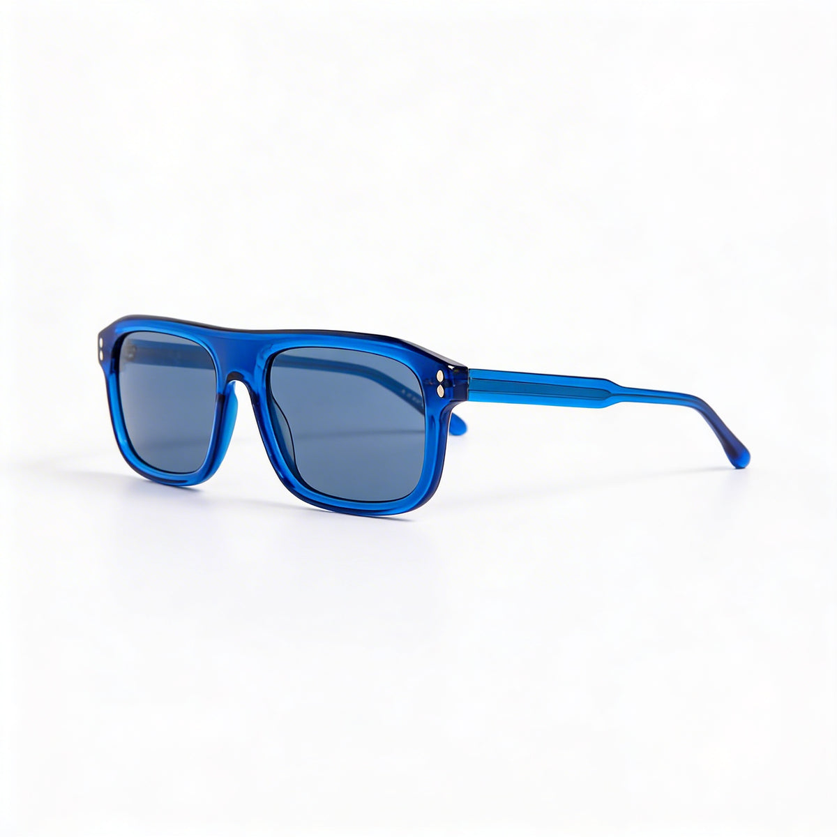 Gafas de sol Isabel Marant Thin Fancy de acetato unisex con montura de plástico azul y protección UV, 56 mm, Photo 3