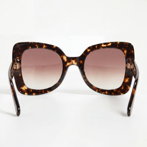 Isabel Marant Trendy Acetate Butterfly Sunglasses for Women — interior view, Non-Polarized lens detail