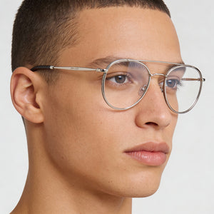 Jimmy Choo 230 Silver Eyeglasses Unisex — lifestyle wear, office and reading
