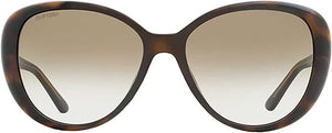 Jimmy Choo Amira/G/S 086HA Oval Sunglasses for Women — front view, Injected Plastic frame