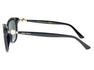 Jimmy Choo Annabeth/S 807/9O Cat Eye Sunglasses for Women — interior view, Gradient, Non-Polarized lens detail