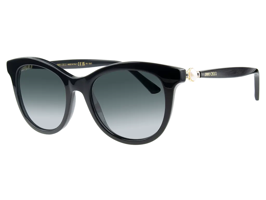 Jimmy Choo Annabeth/S 807/9O Women's Black Cat-Eye Sunglasses