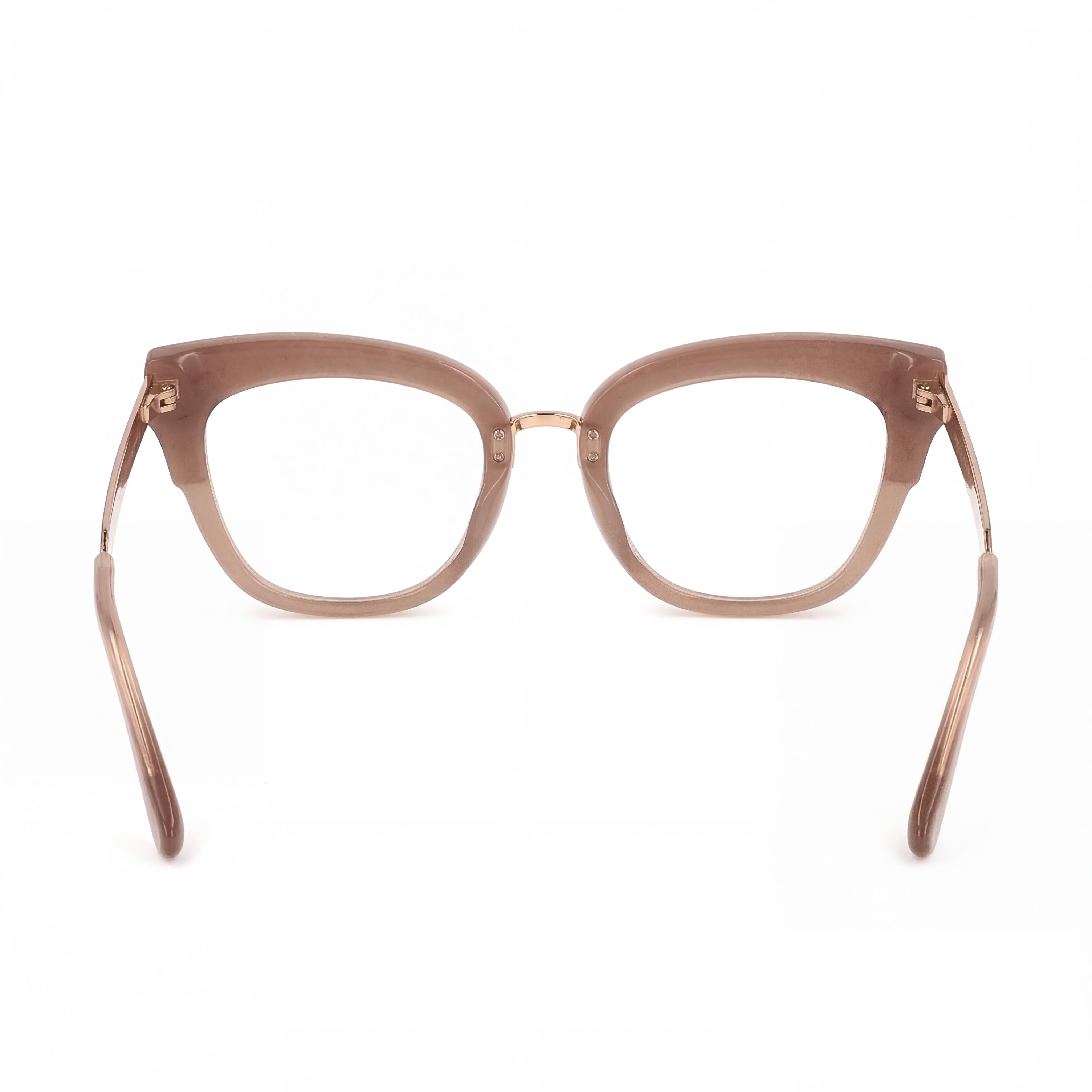 Gafas Jimmy Choo de mujer, ojo de gato, color nude, plástico de 49 mm, Photo 2
