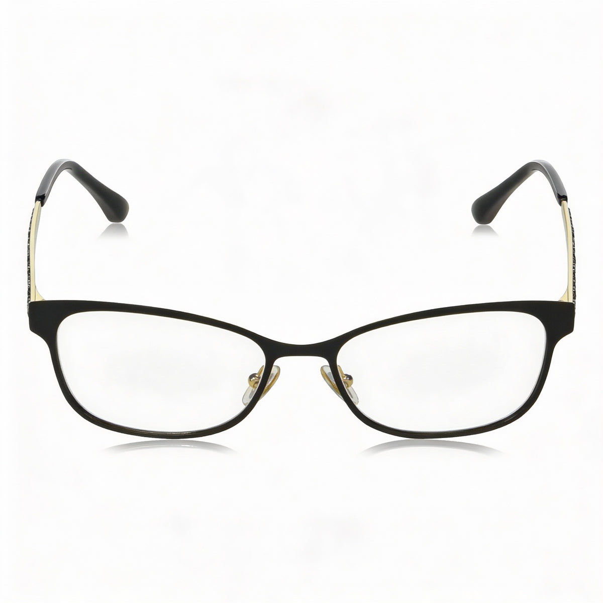 Gafas graduadas rectangulares Jimmy Choo JC203 negro y dorado para hombre, de metal, Photo 2