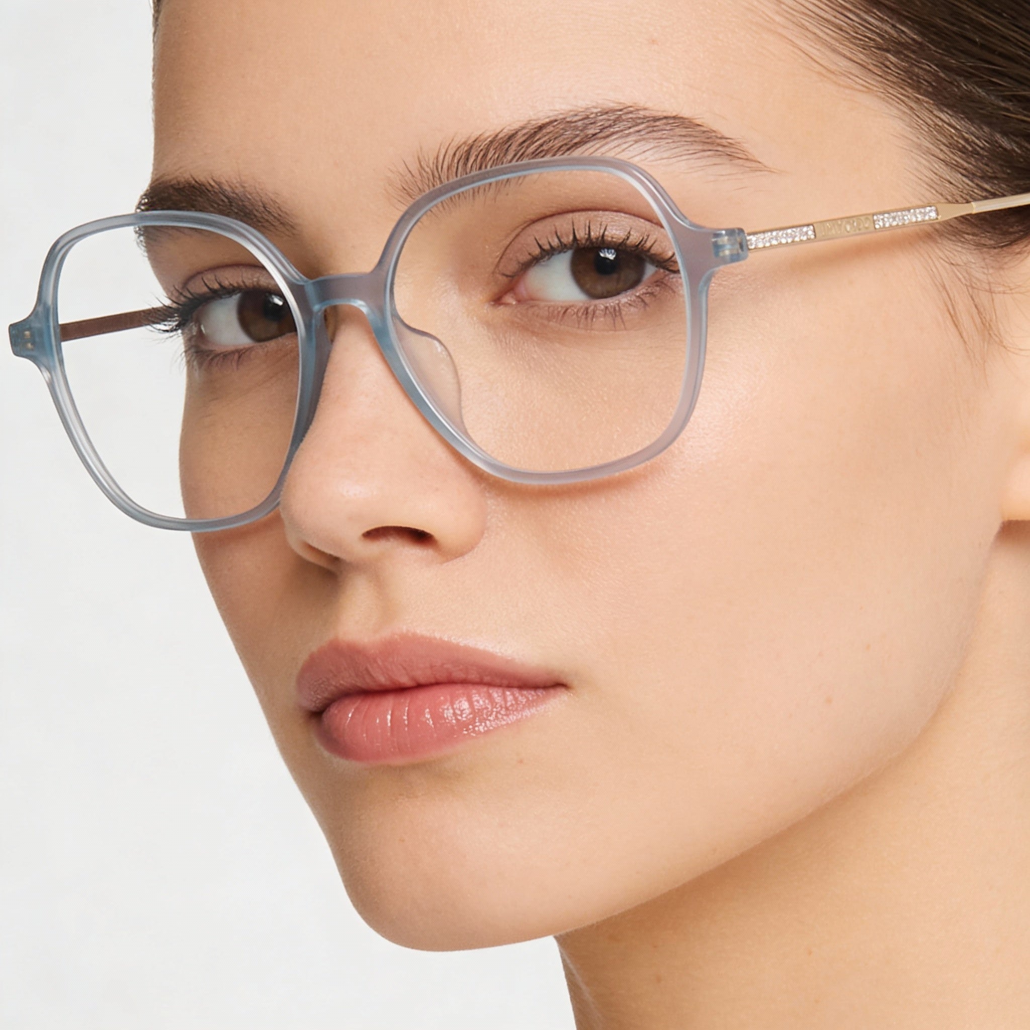 Gafas Jimmy Choo Azure cuadradas para mujer, de acetato, Photo 4