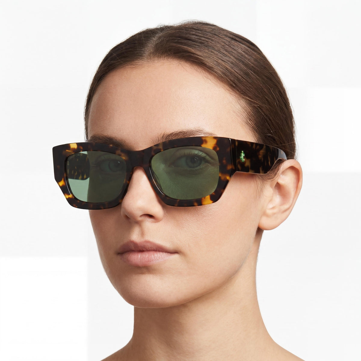 Jimmy Choo CAMI/S Havana Rectangle Sunglasses for Women, 56mm, Photo 5