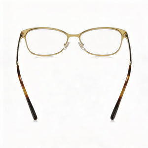 Jimmy Choo Fashion Glasses Rectangle Eyeglasses for Women — front view, Metal