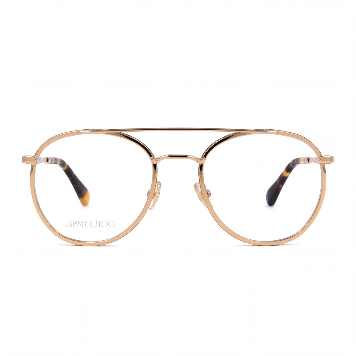 Jimmy Choo Gold Round Eyeglasses for Women, Stainless Steel 51mm, Photo 2
