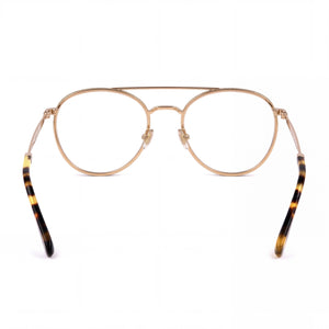 Jimmy Choo Round Eyeglasses for Women — interior view, Polycarbonate demo lenses