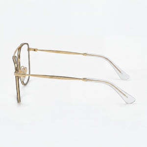 Jimmy Choo Square Eyeglasses for Women — front view, Metal