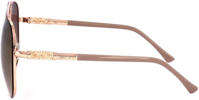 Gafas de sol estilo aviador Jimmy Choo doradas para mujer (GRIS/S 0BKU JL), Photo 3
