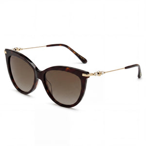 Jimmy Choo Havana Cat Eye Eyeglasses for Women, Acetate frame